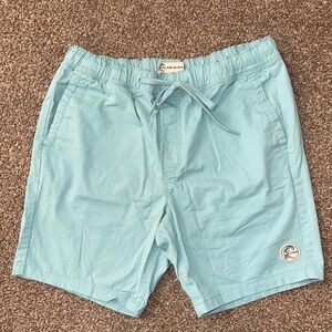 O’Neill Originals Light Blue Green Drawstring Shorts